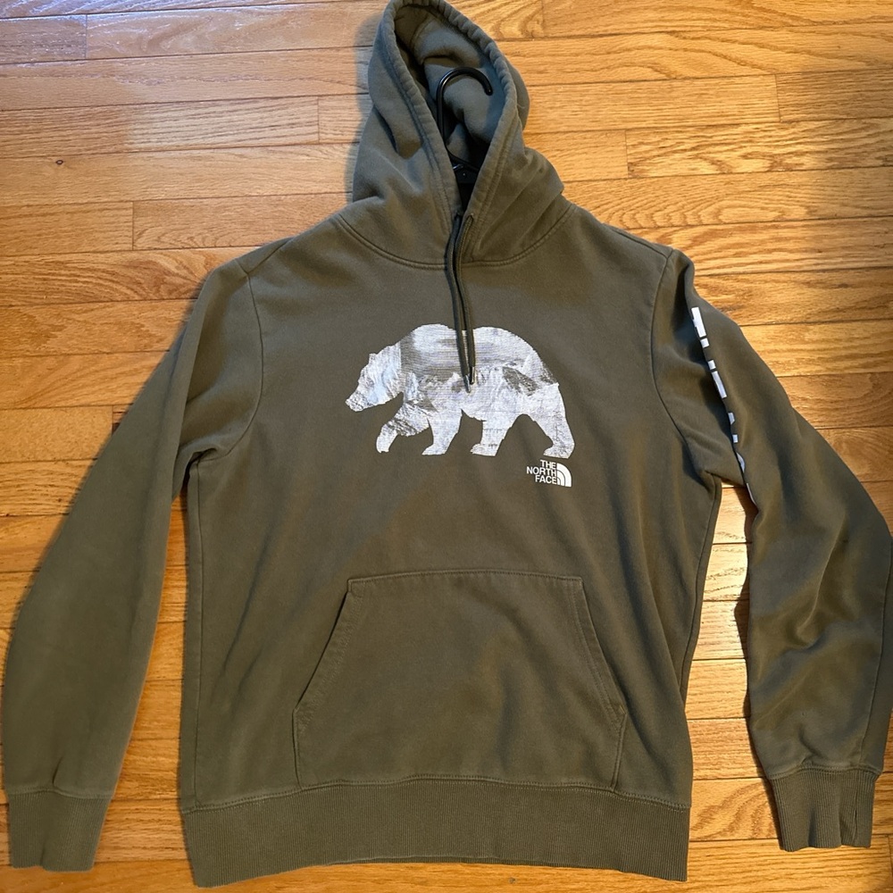 The North Face Forest Green Bear Hoodie